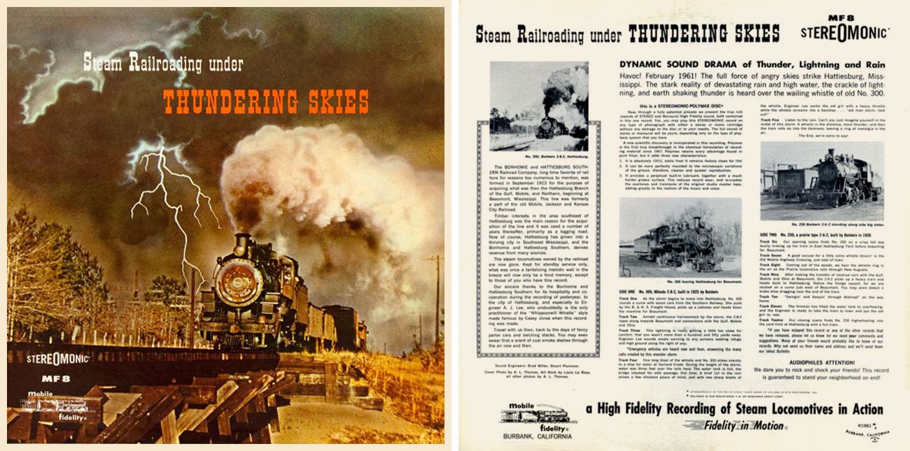 1961 ߸  ǵƼ  ⟨Steam Railroading Under Thundering Skies⟩